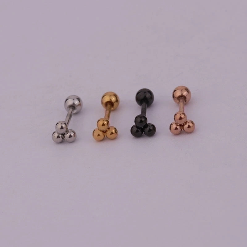 Ear Cartilage Rings & Studs Geometric 316L Stainless Steel  Plating
