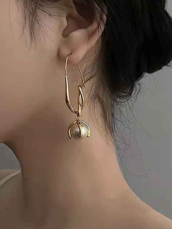 Original Vintage Irregular Beads Earrings