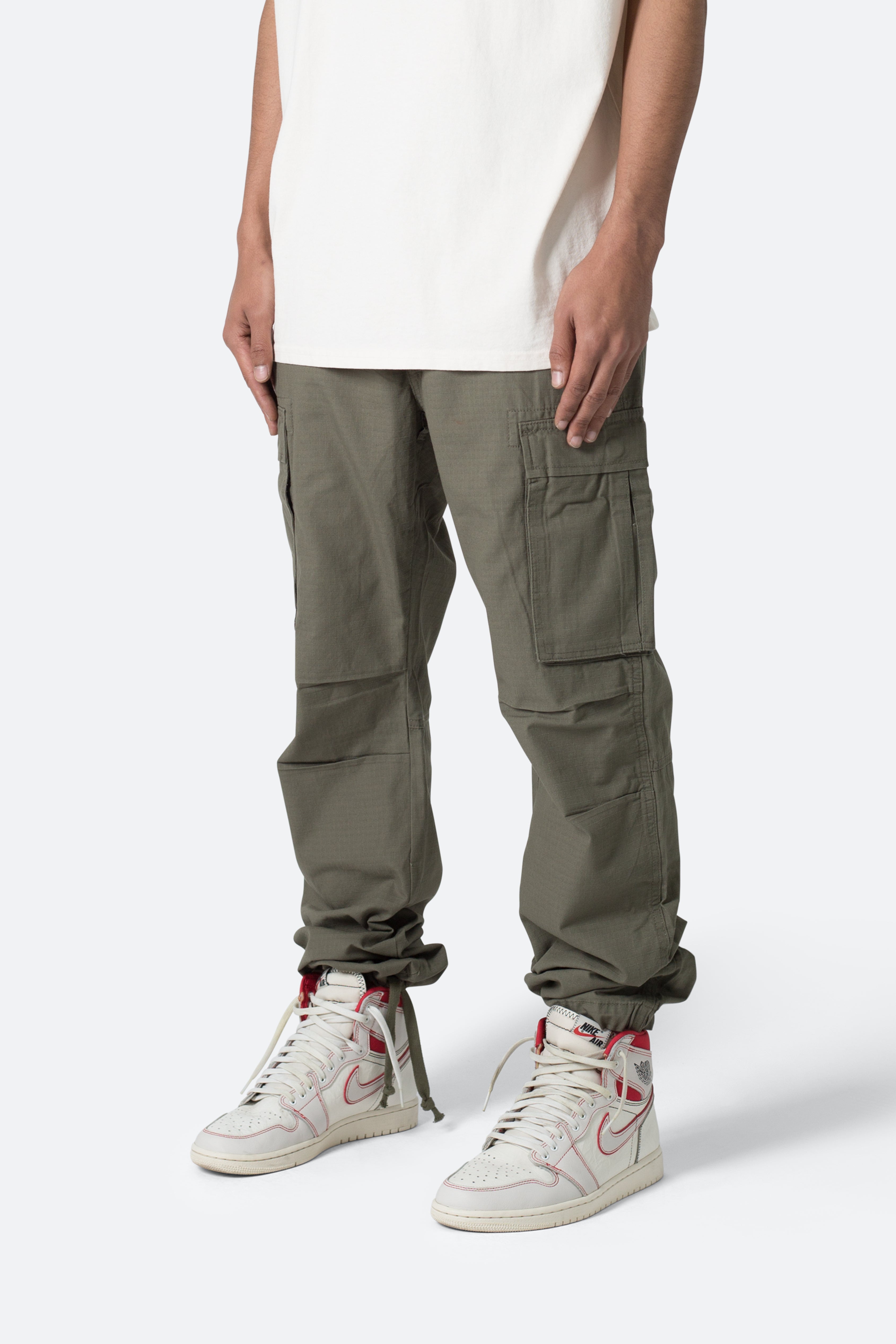 Vintage Cargo Pants - Olive