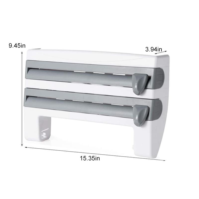 Multifunction Film Storage Rack Cutter for Kitchen