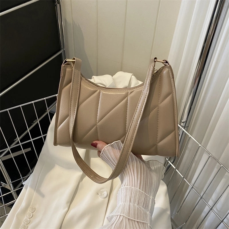 Women's All Seasons Pu Leather Elegant Basic Shoulder Bag Underarm Bag