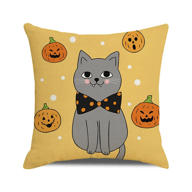 Halloween Cartoon Style Letter Dog Cat PP Cotton Couch & Sofa Decor
