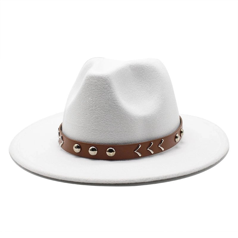 Wool Top Hat Autumn And Winter Casual Big Brim Men's And Women's Retro Felt Hat Fashion Trend Jazz Hat