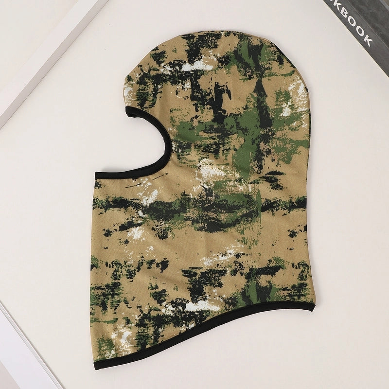 Unisex Casual Tropical Tie Dye Camouflage Printing And Dyeing Eaveless Sleeve Cap