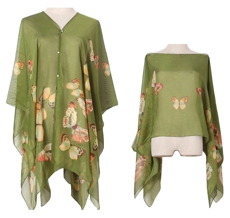 Women's Streetwear Flower Butterfly Polyester Shawl