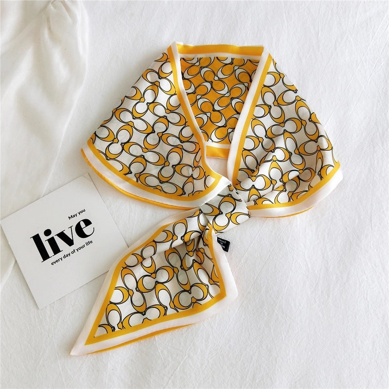 Fashion Printing Small Silk Scarf