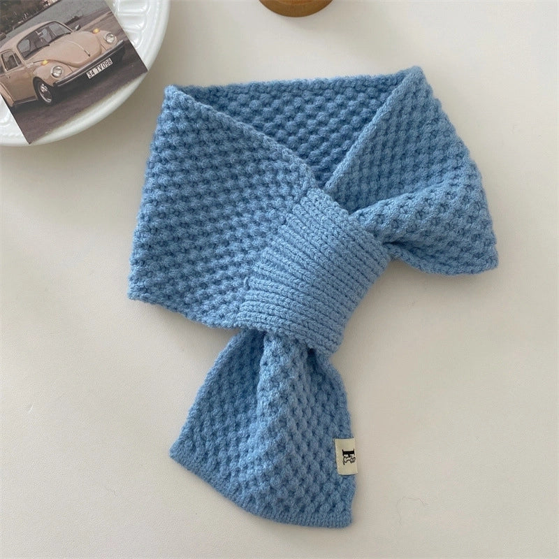 Women's Minimalist Solid Color Polyester Scarf