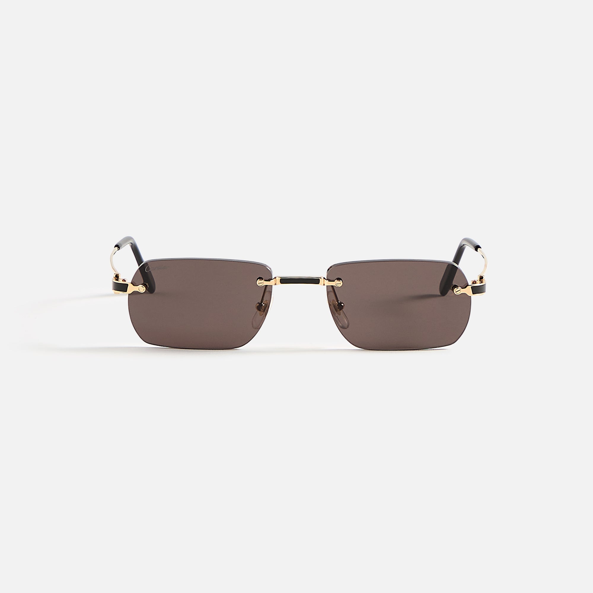 Cartier Rectangle Sunglass - Gold / Grey