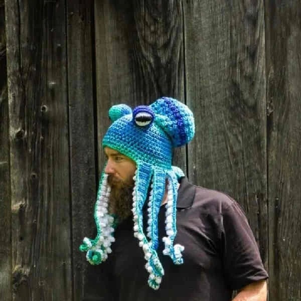 Hand-knitted Octopus Hat🧶