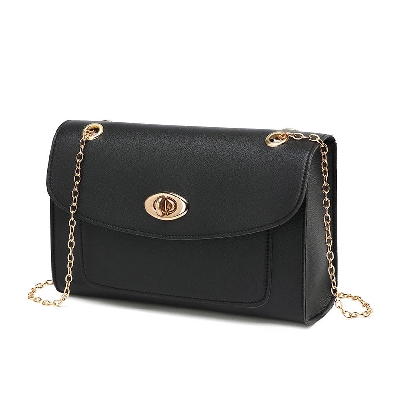 Women's Small All Seasons Pu Leather Elegant Basic Square Bag