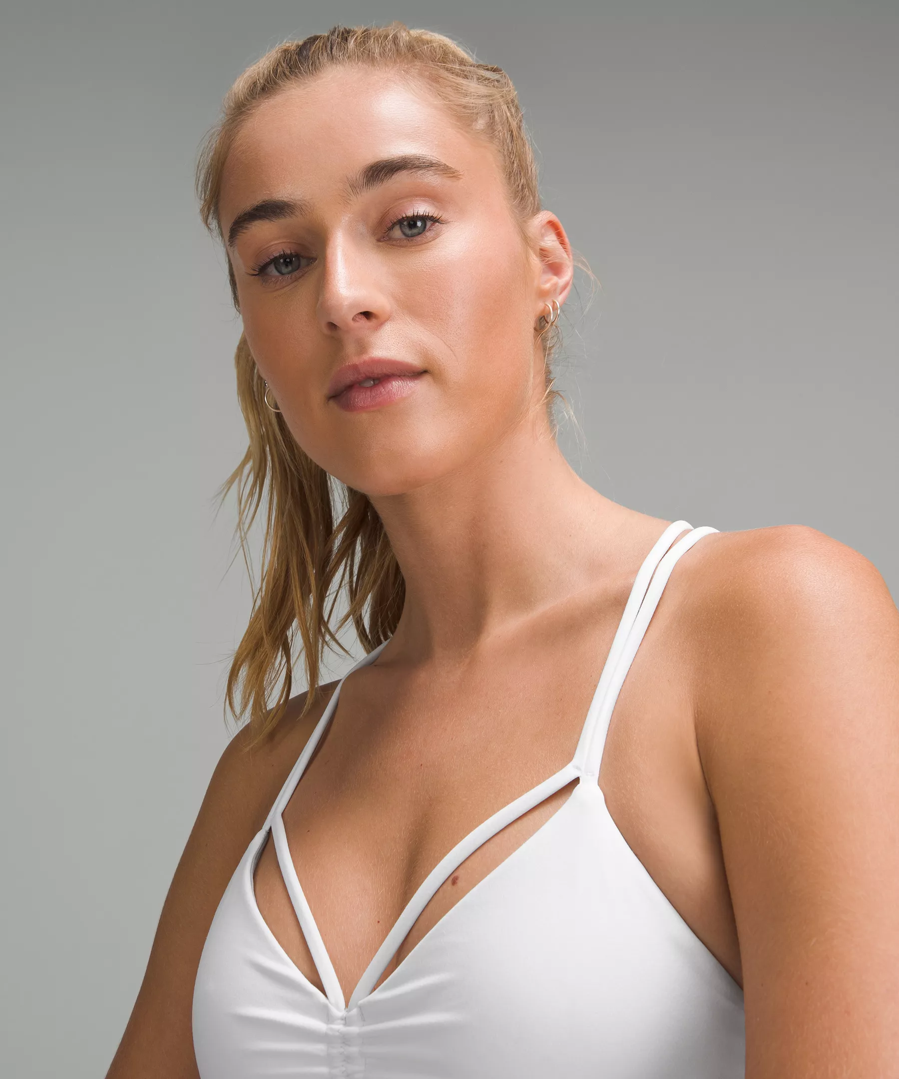 Nulu Strappy V-Neck Yoga Bra Light Support, A/B Cup