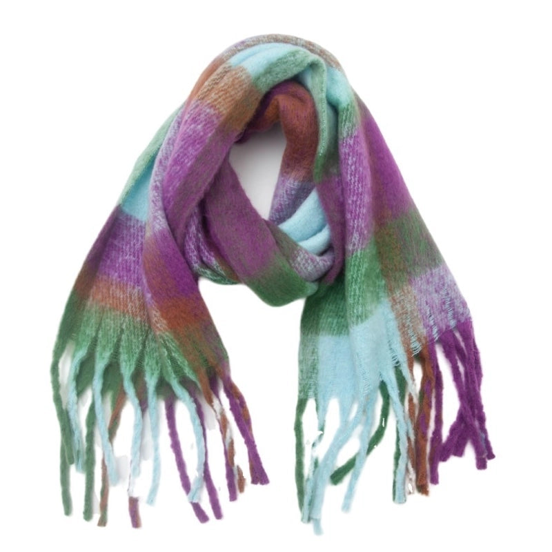 Unisex Casual Minimalist Lattice Polyester Scarf