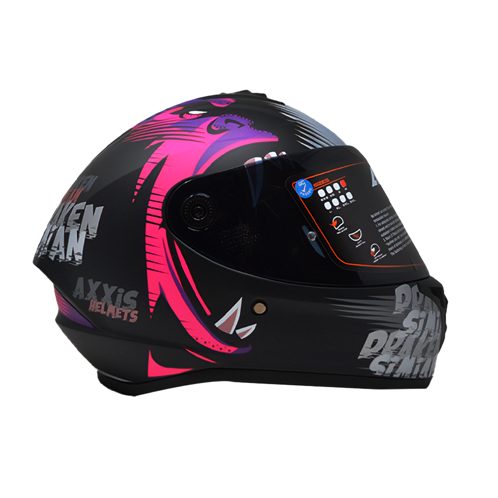 Casco Axxis Draken Simian Fushia