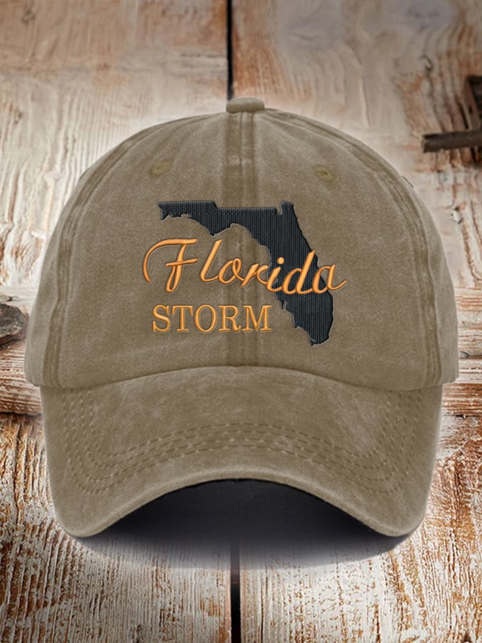 Unisex Distressed Washed Cotton Florida Strong Hot Spot Hat