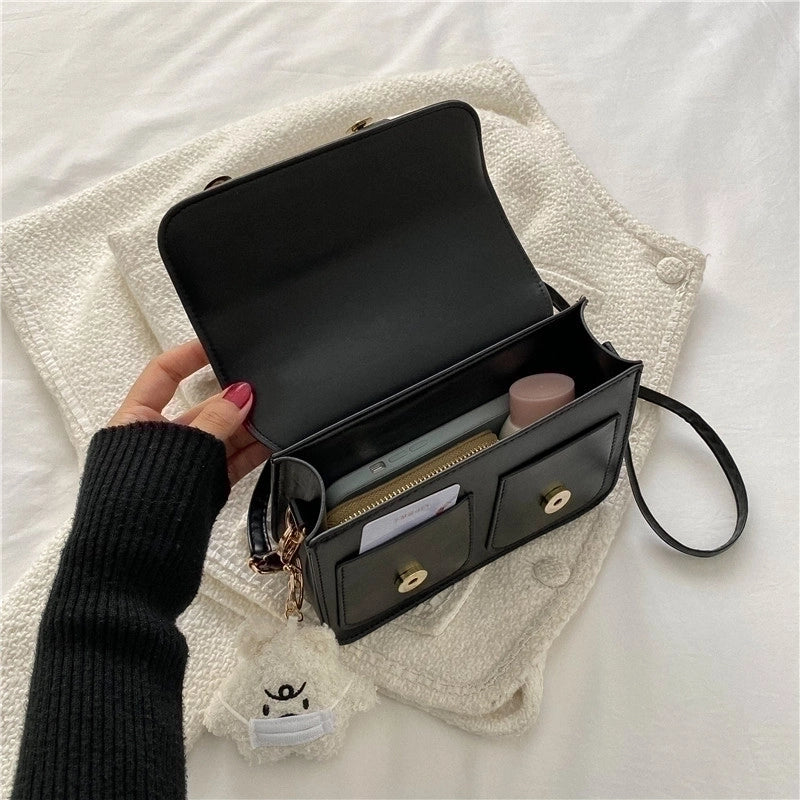 Women's Small All Seasons Pu Leather Streetwear Shoulder Bag