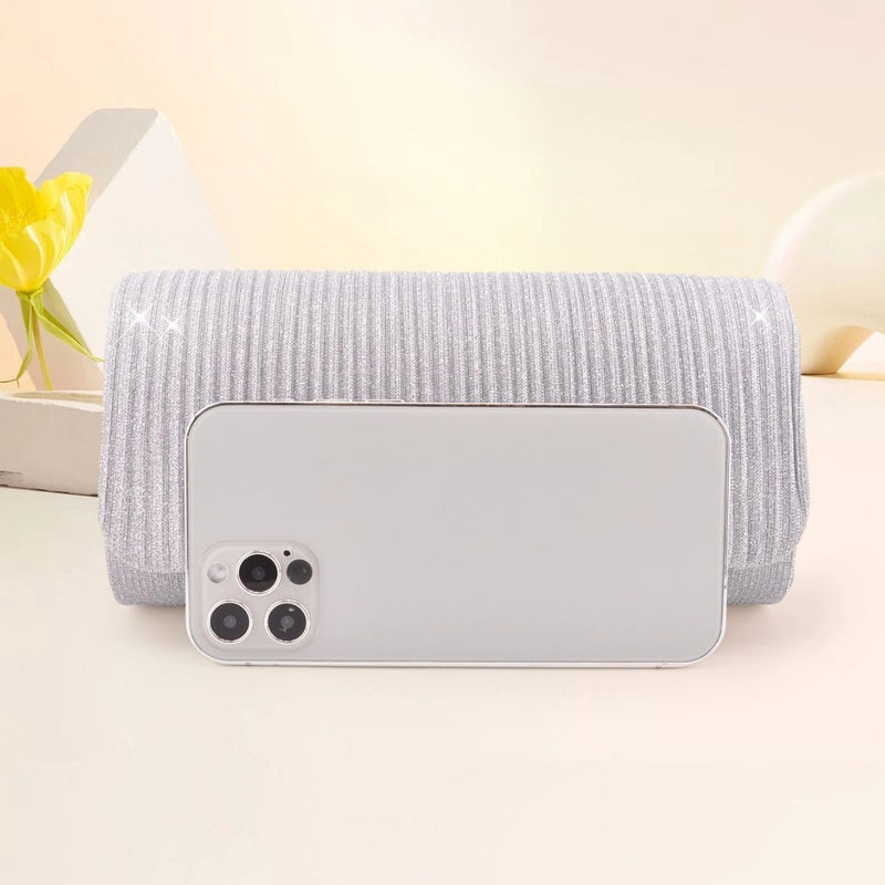 Exclusive Evening Bag Cocktail Party Women's Bag Crossbody Bag Clutch Silver Evening Cheongsam Bag