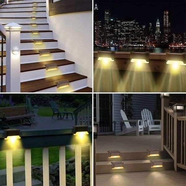 🔥🔥LED Solar Lamp Path Staircase Outdoor Waterproof Wall Light🔥🔥