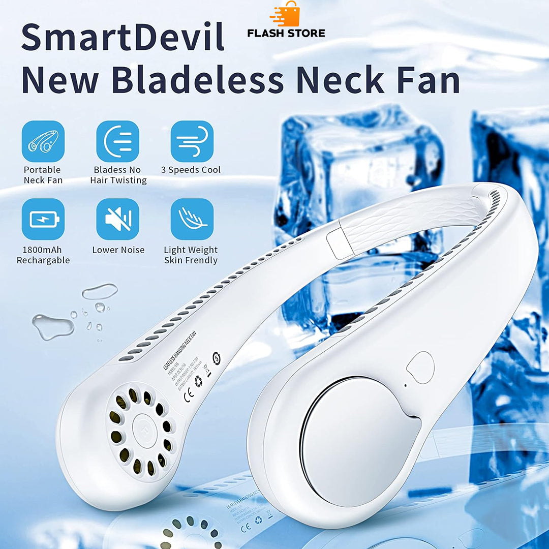 Portable Rechargeable Neck Fan USB