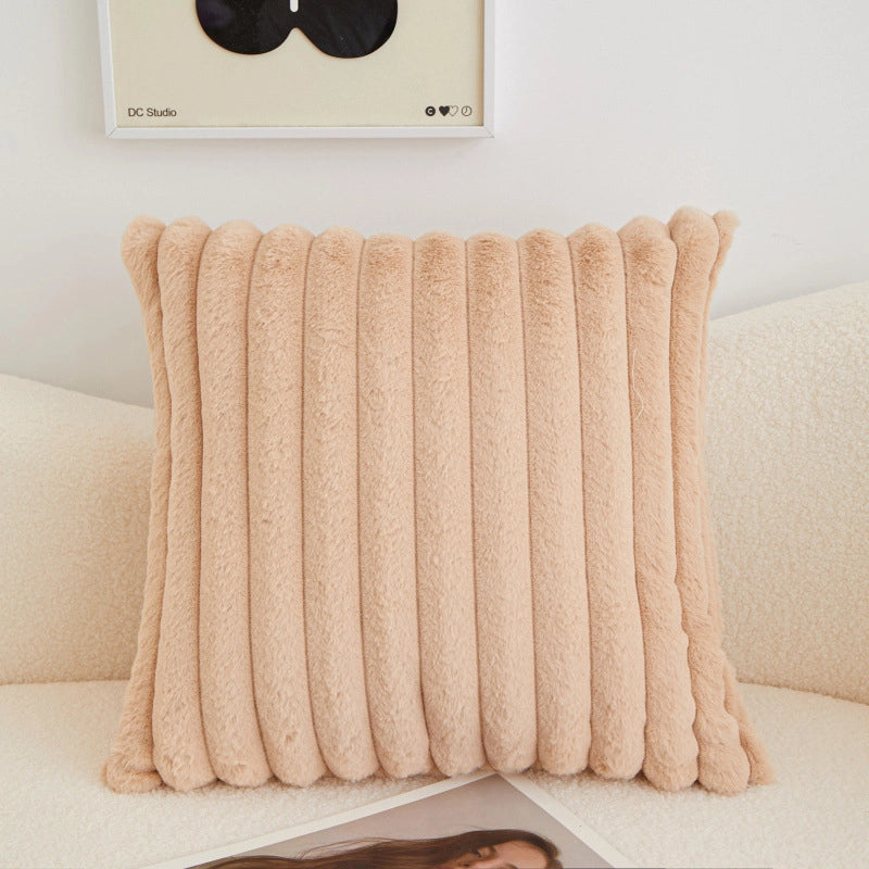 Casual Elegant Minimalist Solid Color PP Cotton Plush Throw Pillow