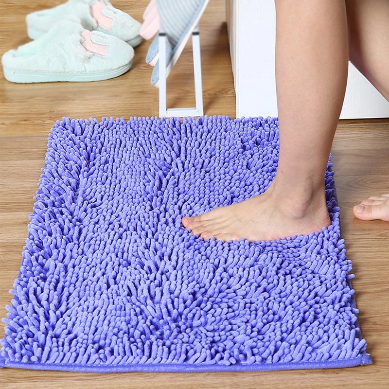 Floor Mats Chenille Floor Mats Bedroom Kitchen Living Room Carpet Bathroom Door Absorbent Anti-Slip Floor Mats Foot Mats