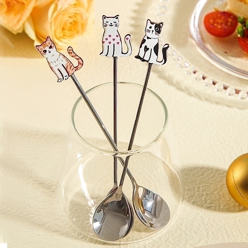 Cute Cartoon Stainless Steel Spoon 1 Piece