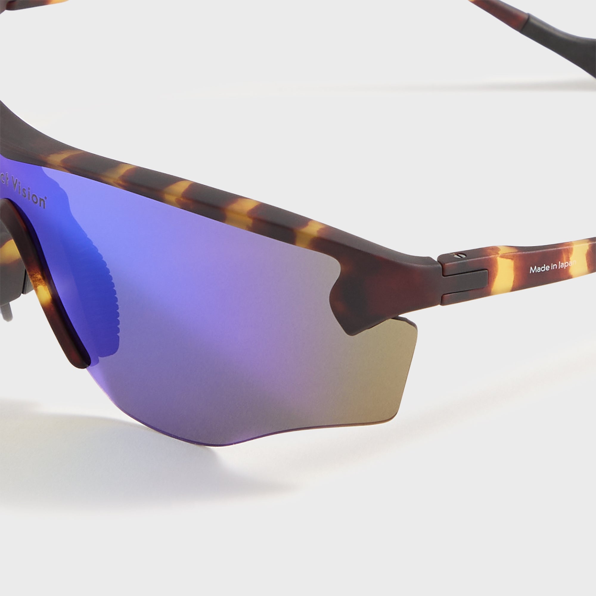 District Vision Junya Racer - Tortoise / D+ Blue Mirror