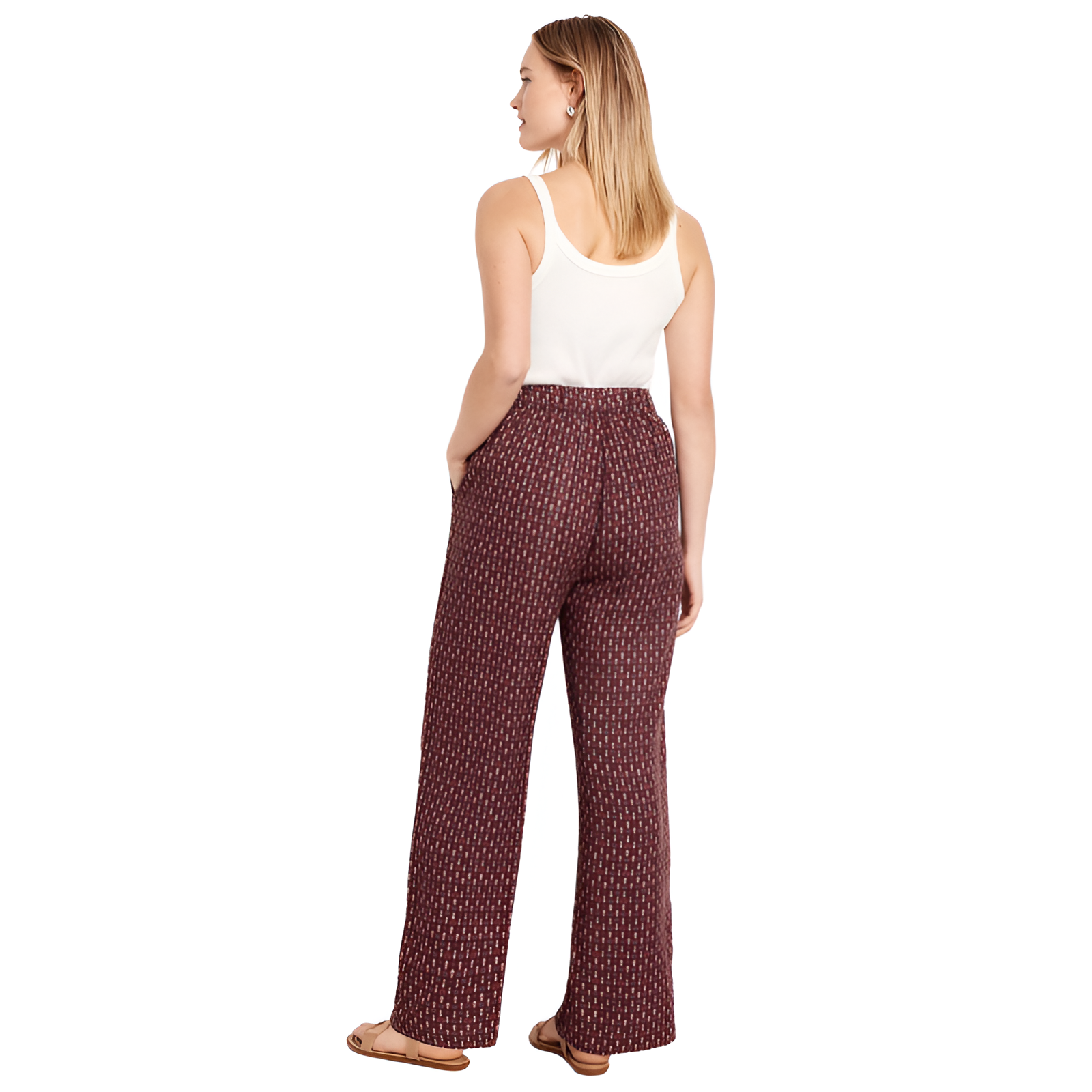 High Waisted Playa Wide Leg Pants