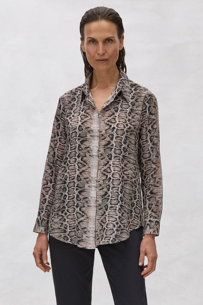 Mela Purdie Soft Shirt Safari Python