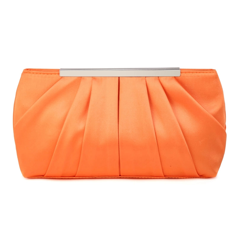 Dark Blue Black Pink Silk Solid Color Square Evening Bags