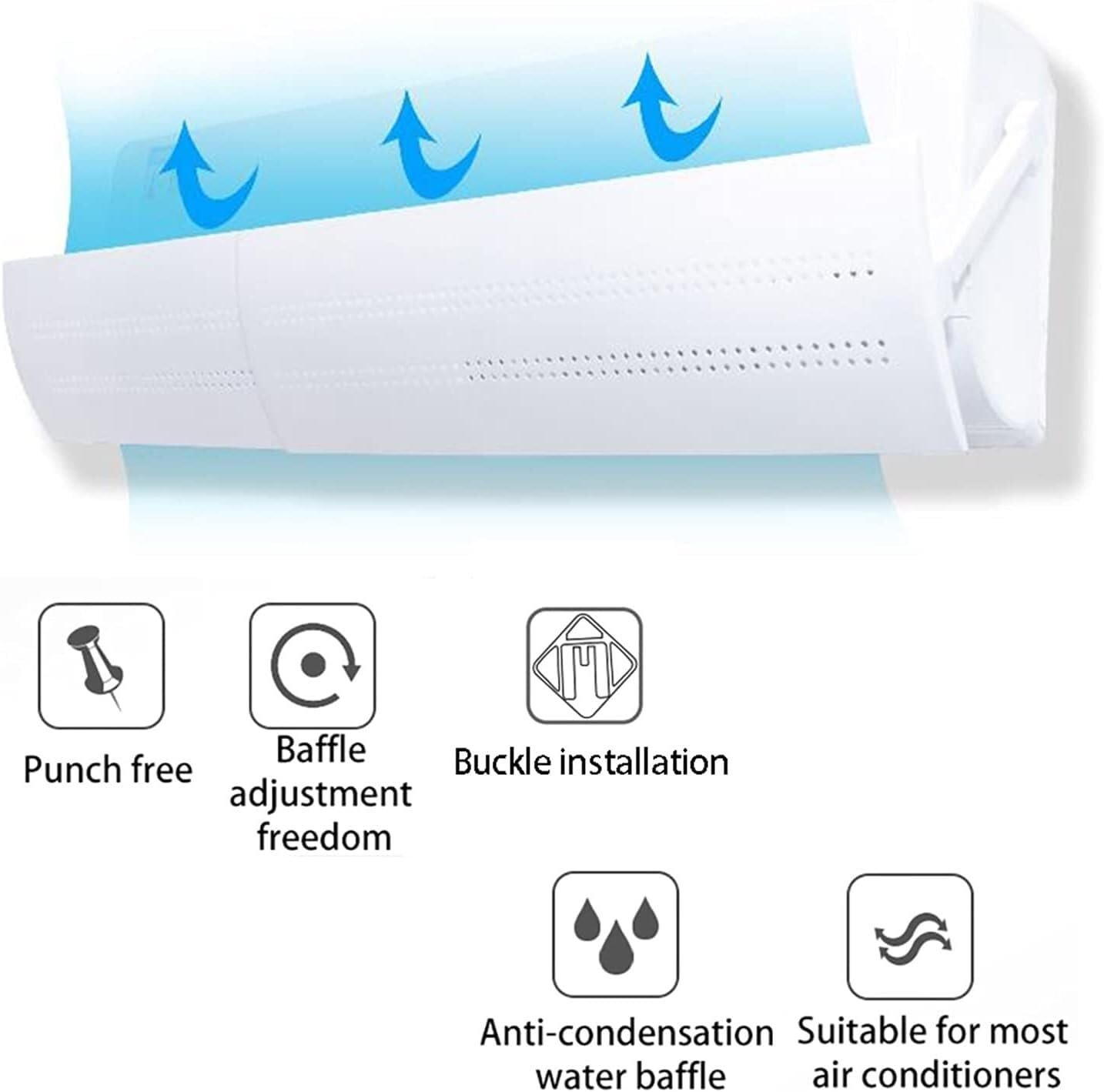 Retractable Air Conditioner Air Deflector