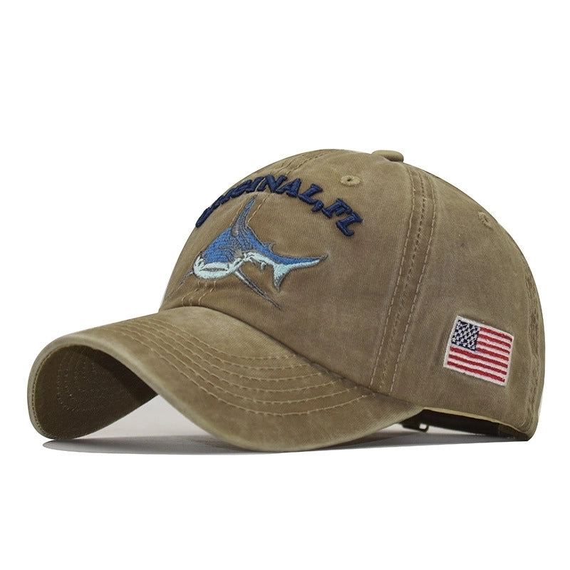 Unisex Vacation Cartoon Embroidery Curved Eaves Baseball Cap