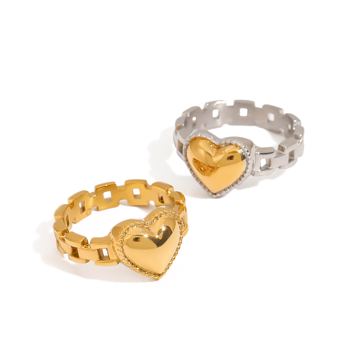 Stainless Steel Watch Strap Love Ring Titanium Steel Ring
