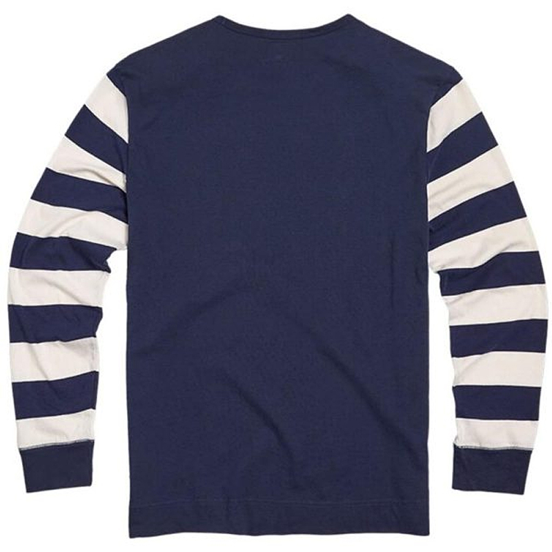 American Letters Stripe Print Long Sleeve Casual T-Shirt
