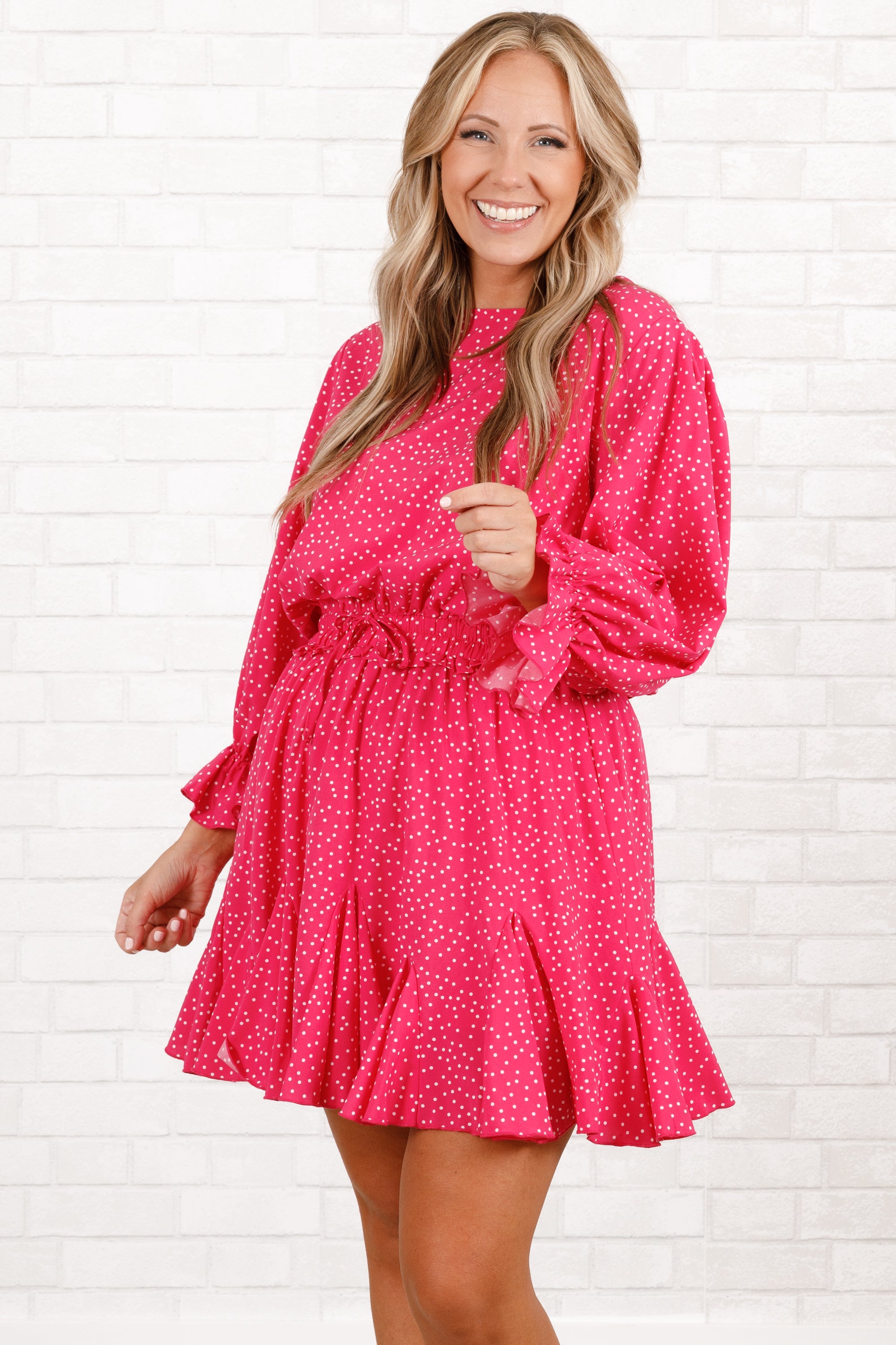 Who I Will Be Romper. Pink Polka