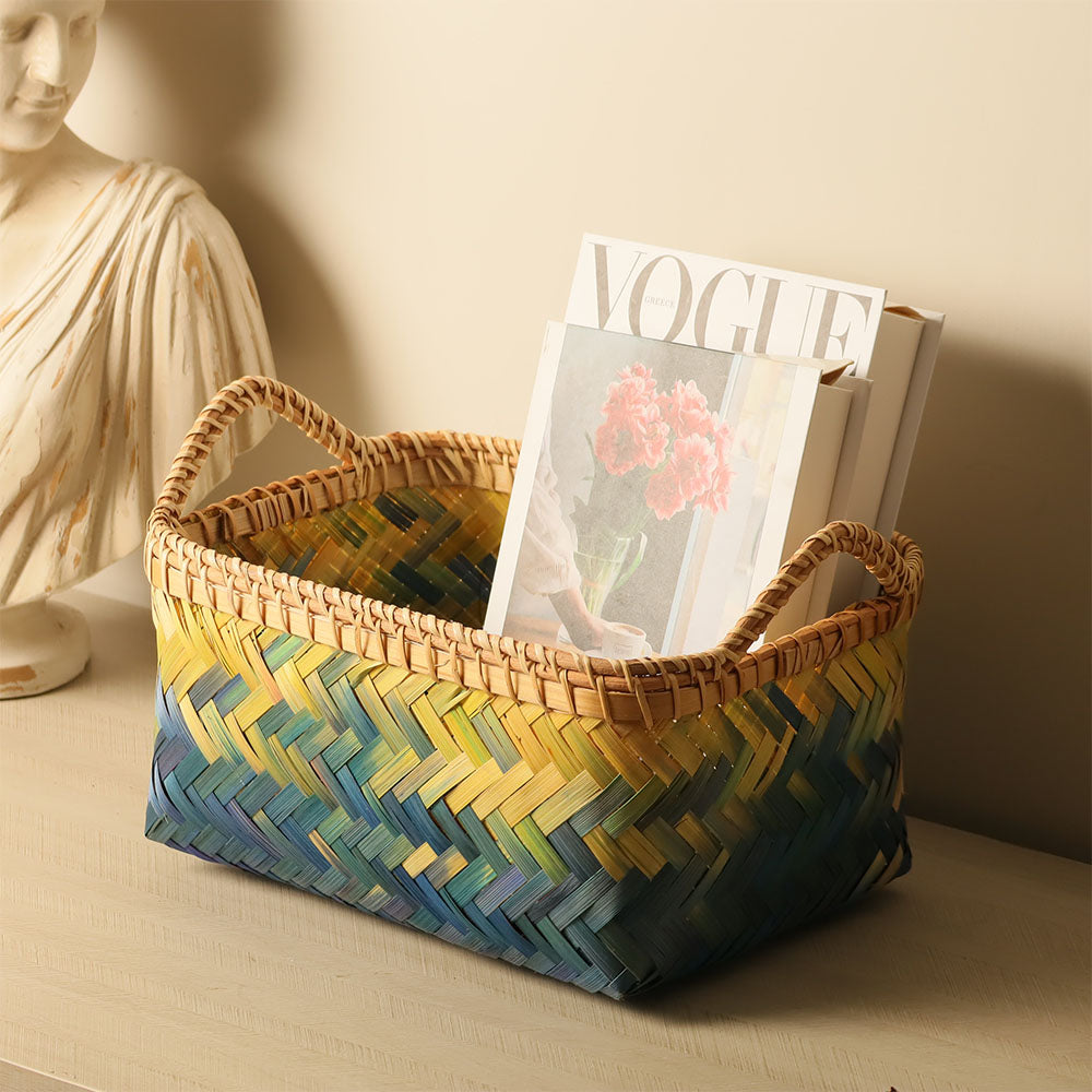 Crest Bamboo Storage Baskets. Set of 2