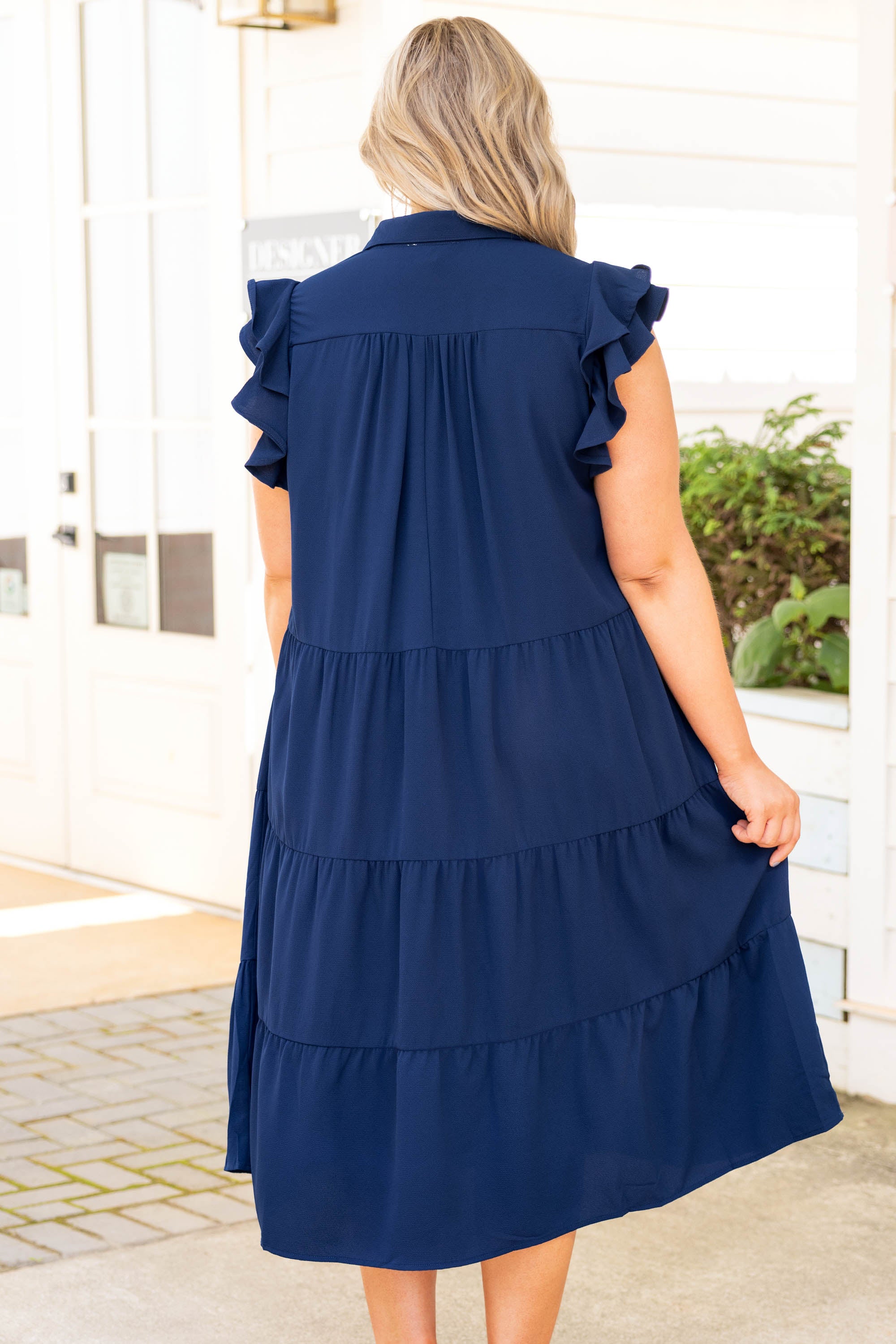 Play Time Dress. Navy