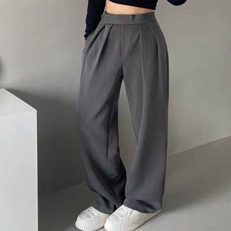 Women Wide Leg Classic Suit Pants