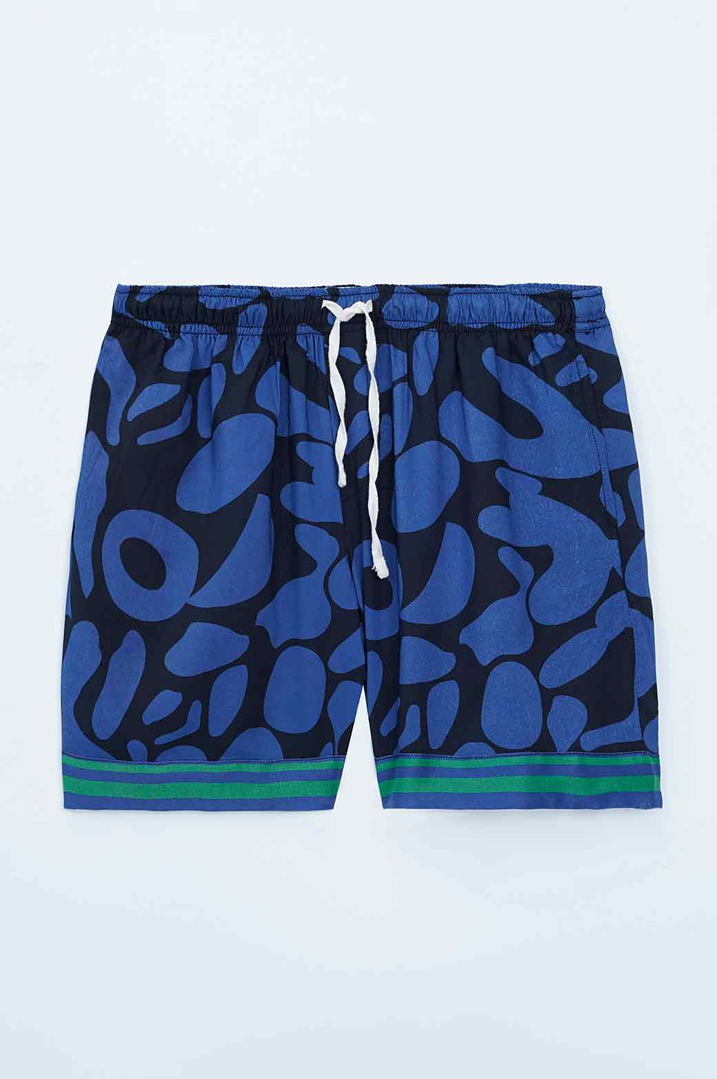 PRINTED DRAWSTRING SHORTS