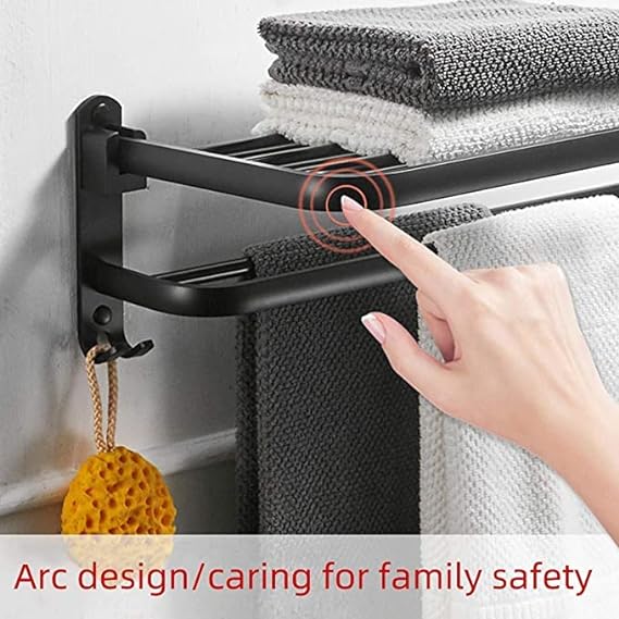 PREMIUM WALL MOUNTED TOWEL STORAGE RACK