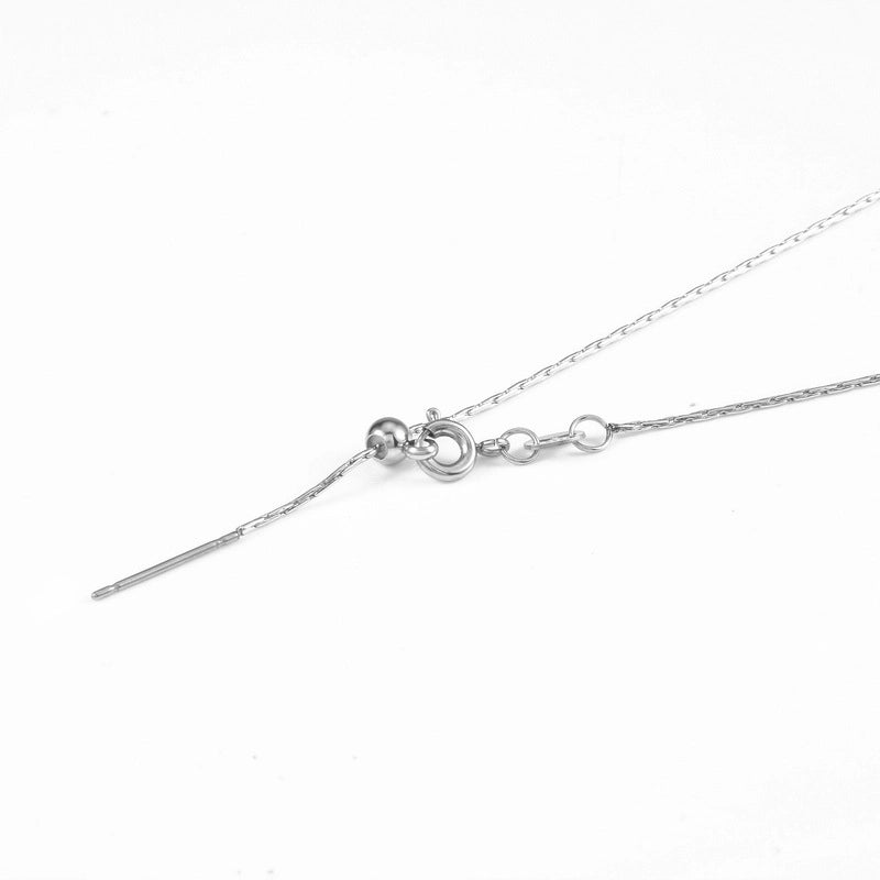 Fashion Solid Color Titanium Steel Plating Pendant Necklace 1 Piece