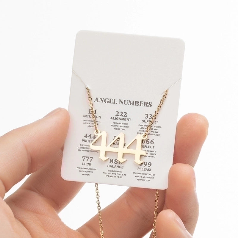 Fashion Number 201 Stainless Steel 18K Gold Plated Plating Stainless Steel Necklaces