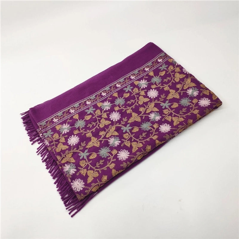 Women's Retro Ethnic Style Printing Imitation Cashmere Scarf