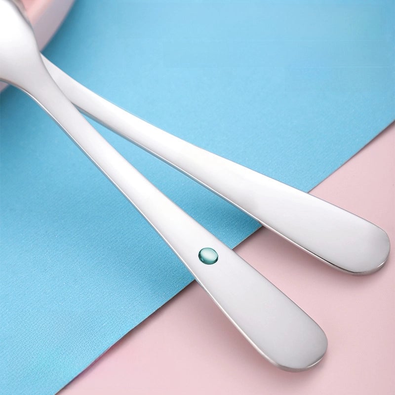304 Stainless Steel Cartoon Spoon Food Supplement Spoon Baby Cute Spoon Baby Learning To Eat And Feed Spoon Children Spoon