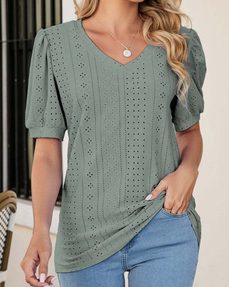 Puff sleeve t-shirt