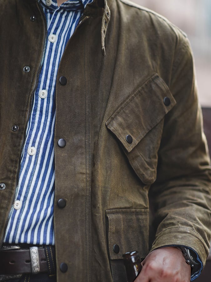 Men's Vintage Western Wax Jacket