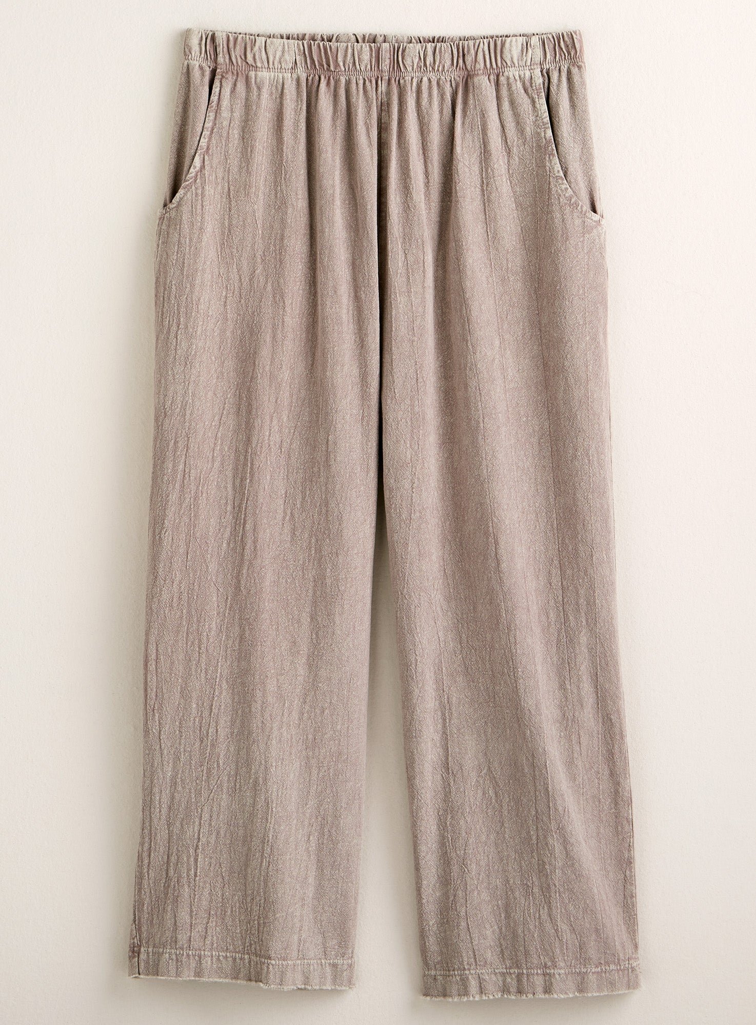 Cotton Gauze Capri Pants
