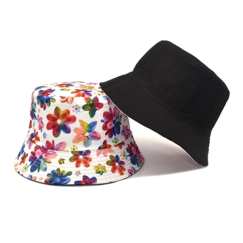 Unisex Casual Tie Dye Printing Wide Eaves Bucket Hat