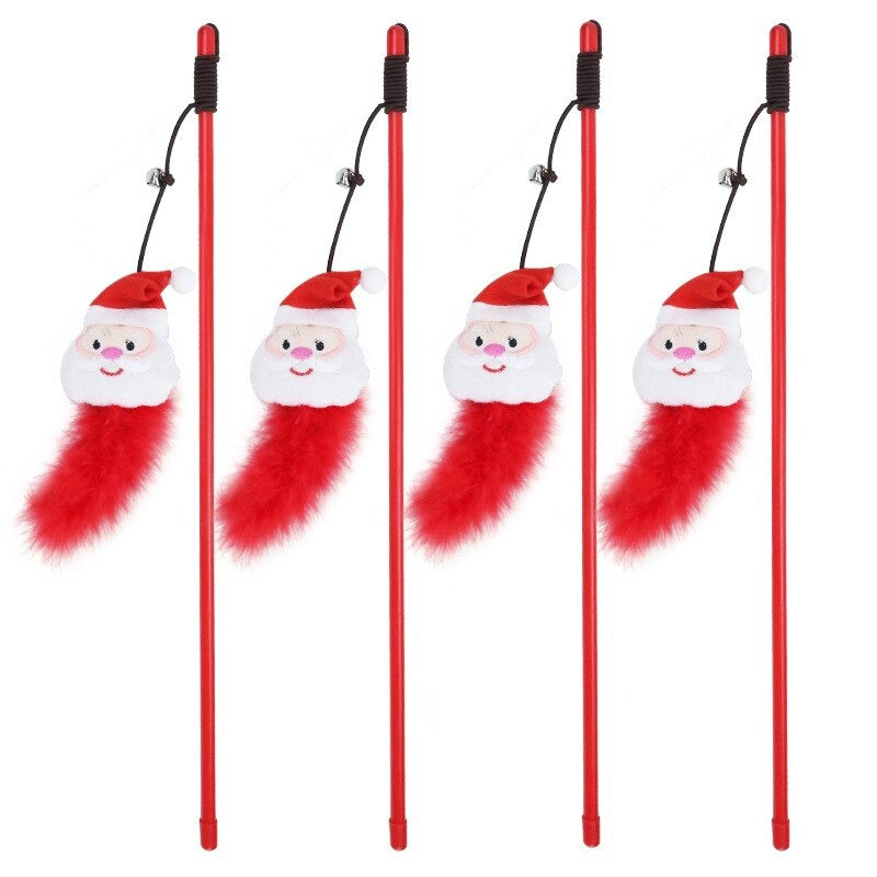 New Santa Cat Stick
