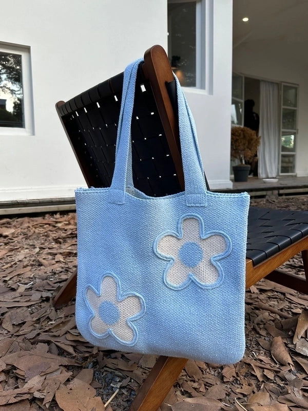 Women's Medium Polyester Flower Cute Square Open Underarm Bag