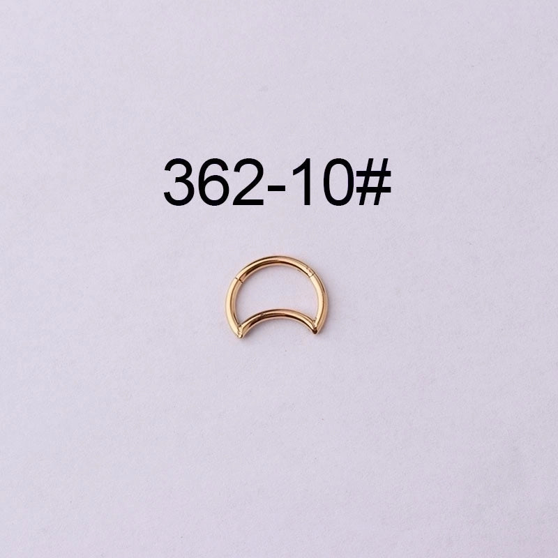Nose Rings & Studs Fashion Water Droplets 316L Stainless Steel  Plating